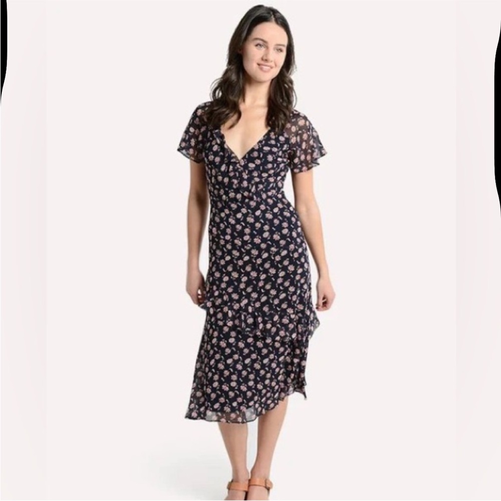 Floral Navy Dress